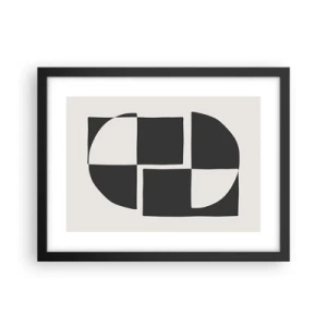 Poster in cornice nera - Antitesi - sintesi - 40x30 cm