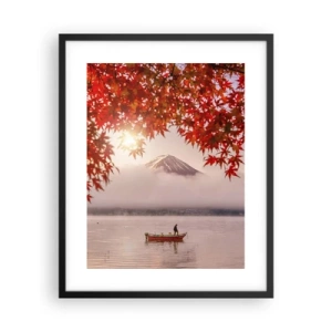 Poster in cornice nera - Nell'atmosfera del Giappone - 40x50 cm
