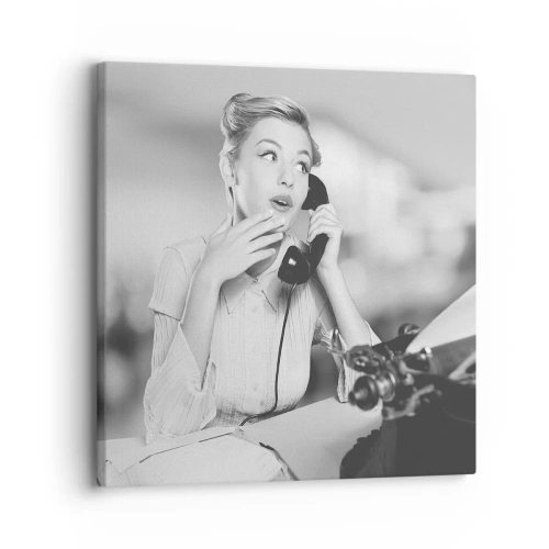 Quadro su tela - Stampe su Tela - Salve, qui gli anni '50 - 30x30 cm