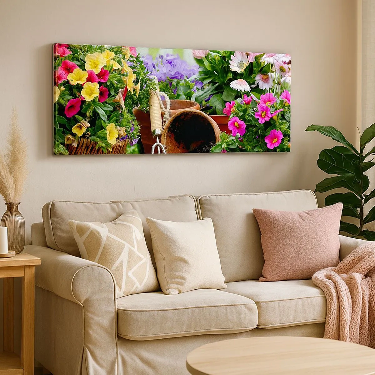 Quadro su tela - Stampe su Tela - Il giardino di Sofia - 100x40 cm