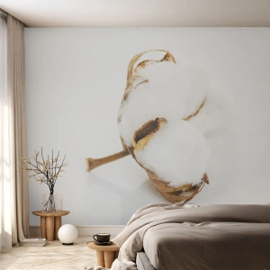 Fotomurale su misura Premium Canvas - Naturalmente morbido - cotone, Minimalista, Fiore