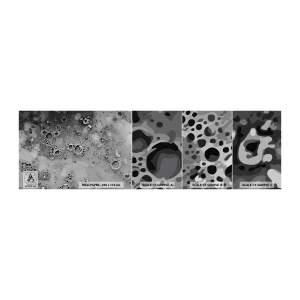 Campione di Fotomurale Adesivo Deluxe Sticker - Come un paesaggio lunare - Composizione, Pezzo, Grafica - 100x30 cm