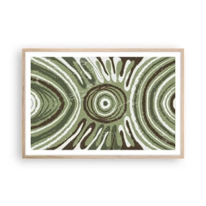 Poster in cornice rovere chiaro - Esplosione di emozioni - 91x61 cm