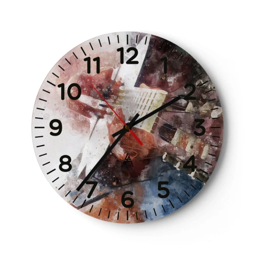 Orologio da parete - Orologio in Vetro - E tu che ne pensi? - 30x30 cm