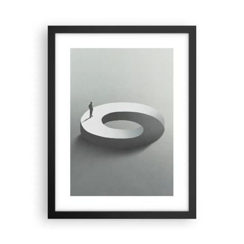 Poster in cornice nera - Prova a cavartela - 30x40 cm