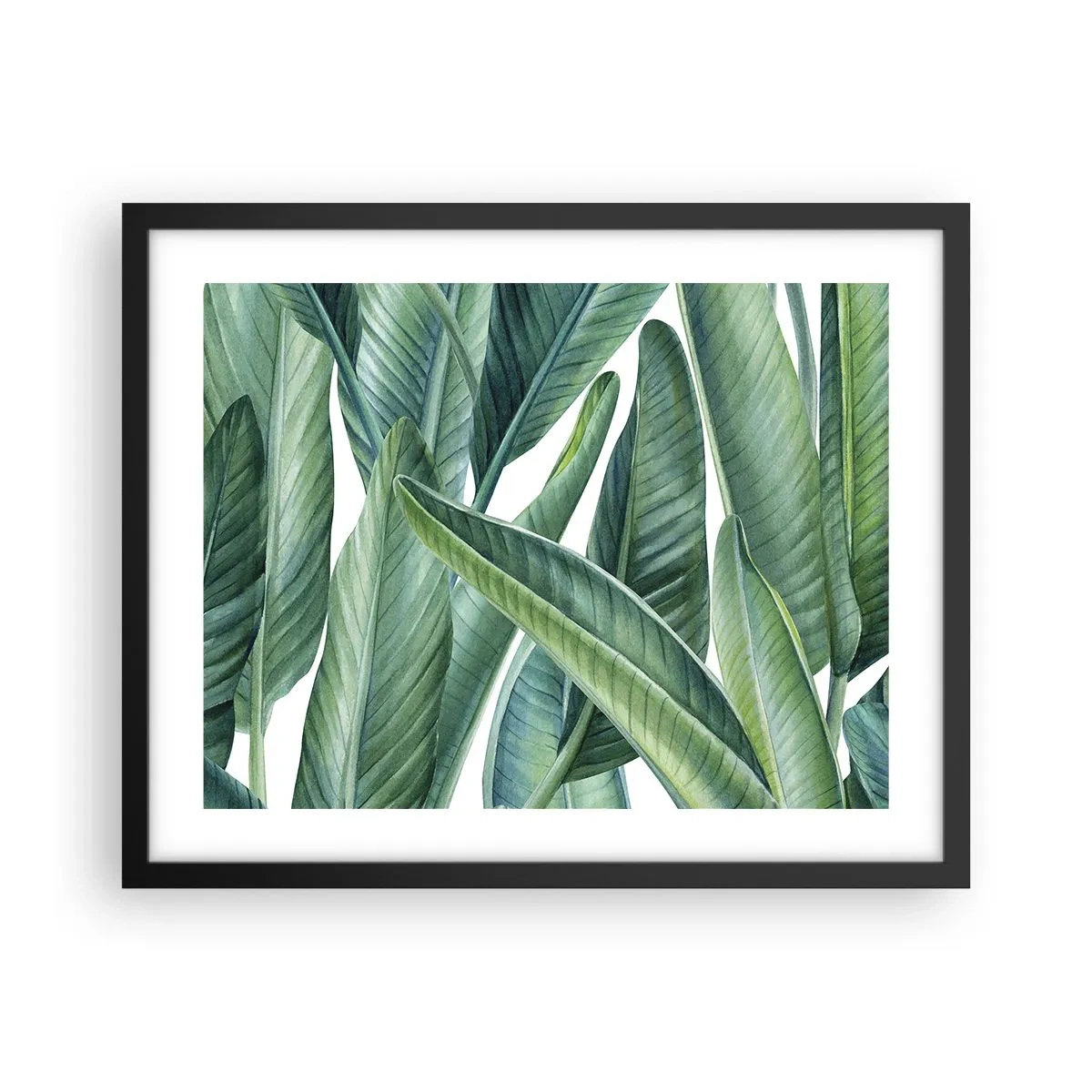 Poster in cornice nera - Il verde in sé - 50x40 cm