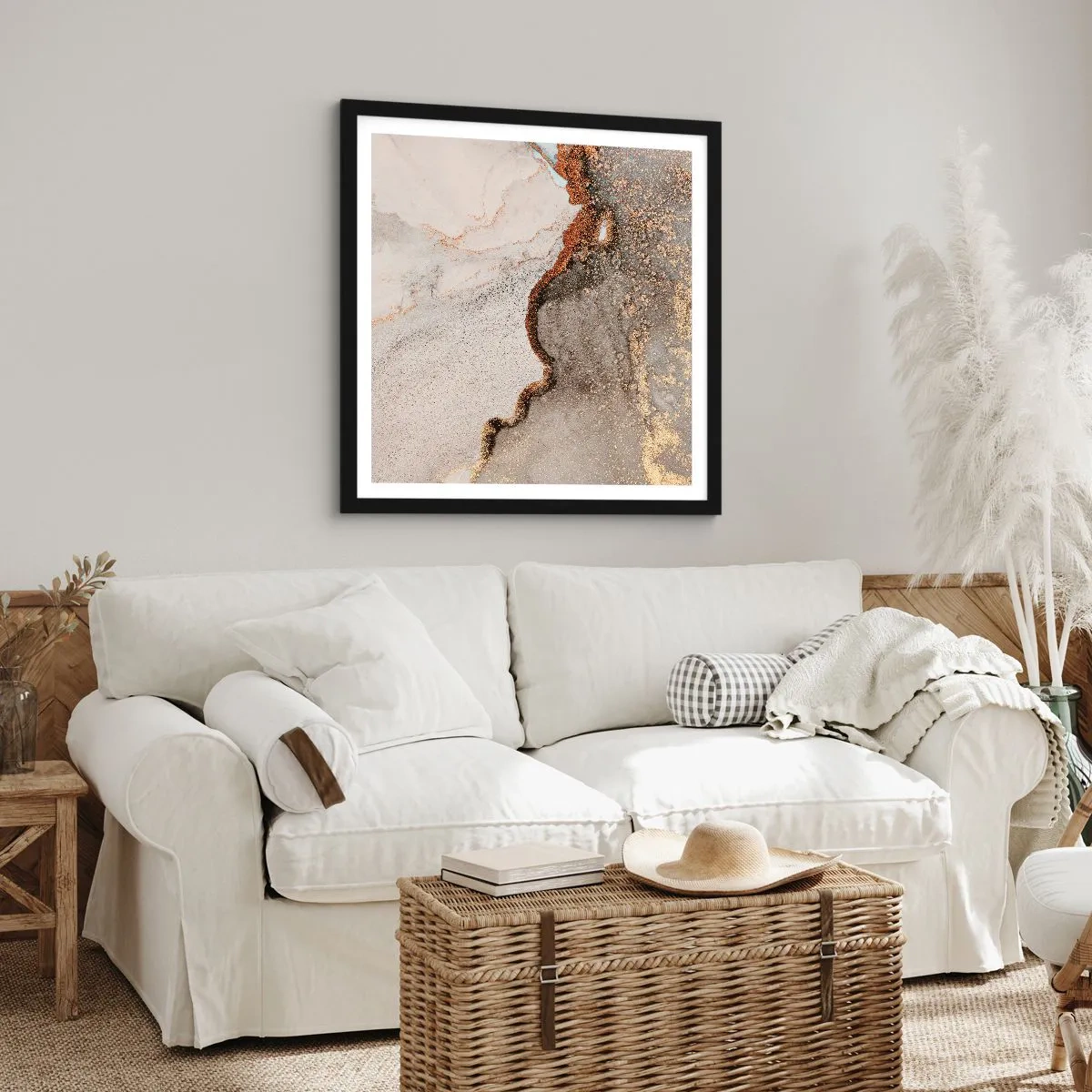 Poster in cornice nera - Ai confini del colore - 40x40 cm