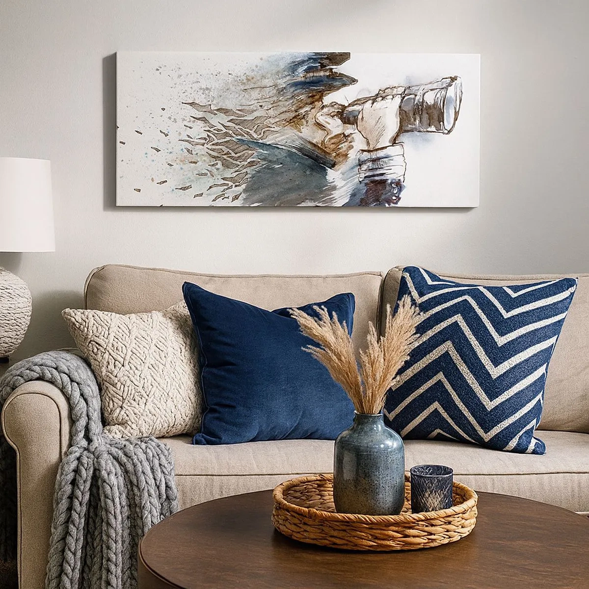 Quadro su tela - Stampe su Tela - Dieci gradi Beaufort! - 100x40 cm