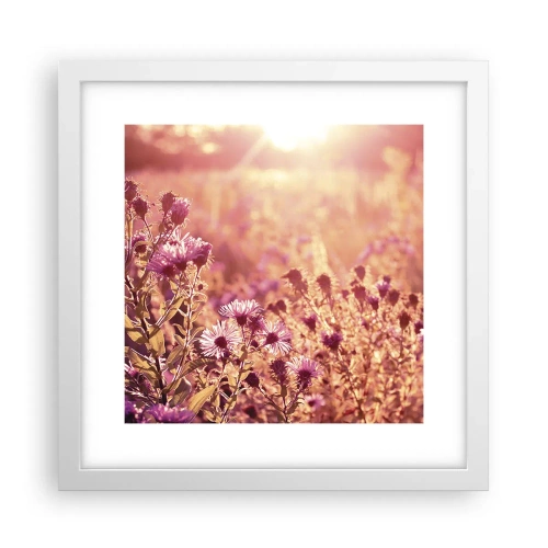 Poster in cornice bianca - Prima della fine dell'estate - 30x30 cm