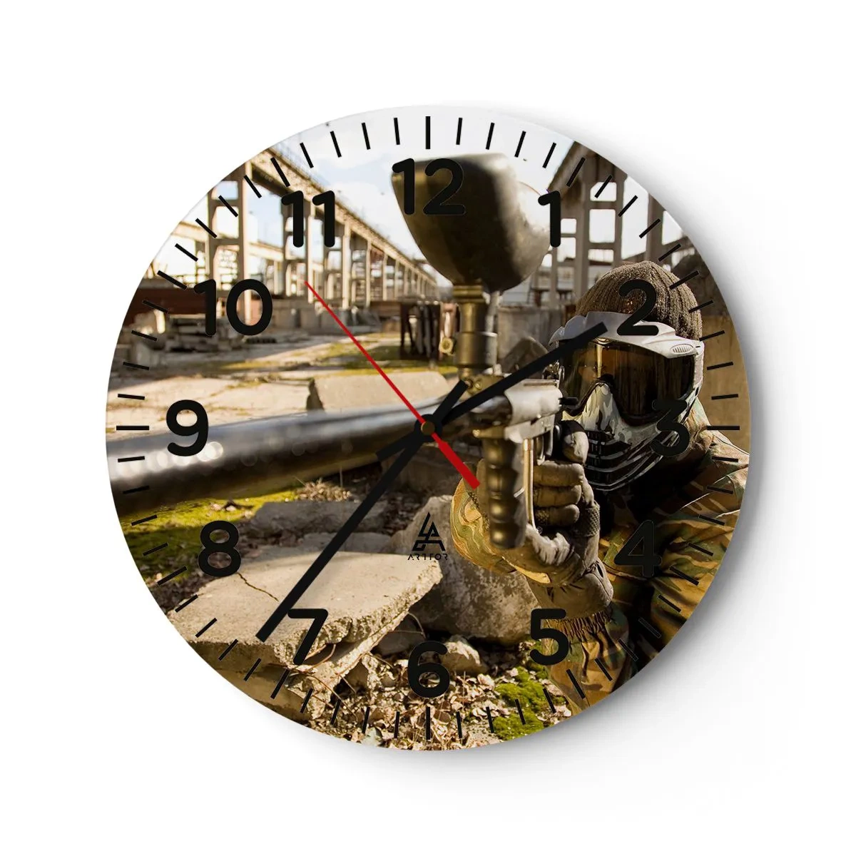 Orologio da parete - Orologio in Vetro - Anche tu puoi essere un eroe - 40x40 cm