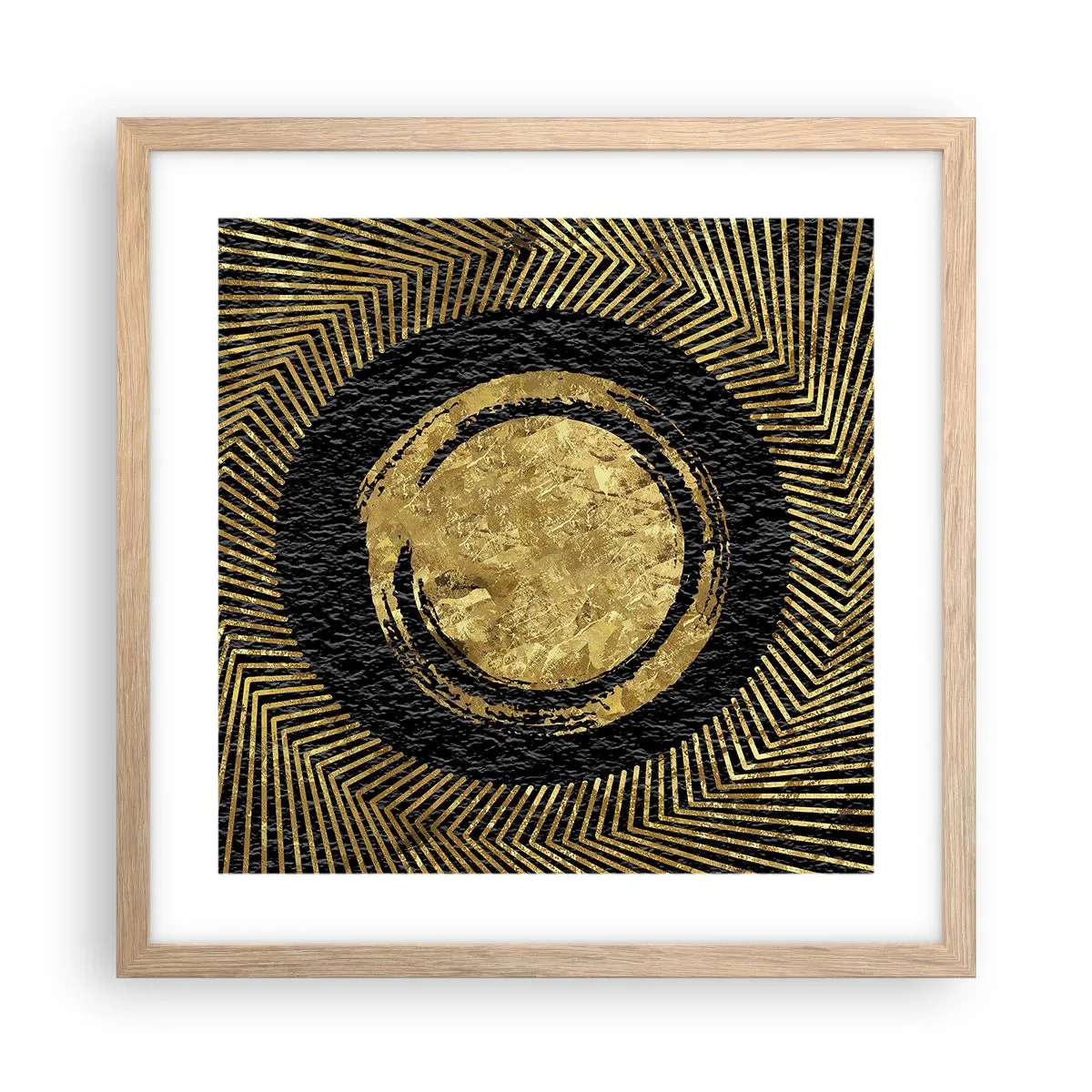 Poster in cornice rovere chiaro - Composizione glamour - 40x40 cm