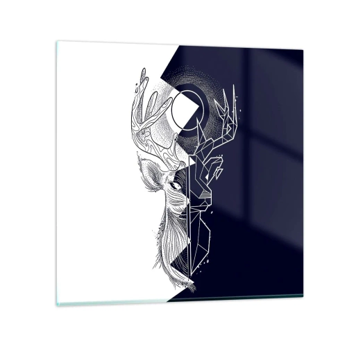 Quadro su vetro - Lotta e unità degli opposti - 70x70 cm