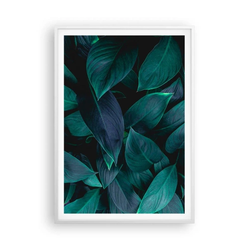 Poster in cornice bianca - Il verde puro - 70x100 cm