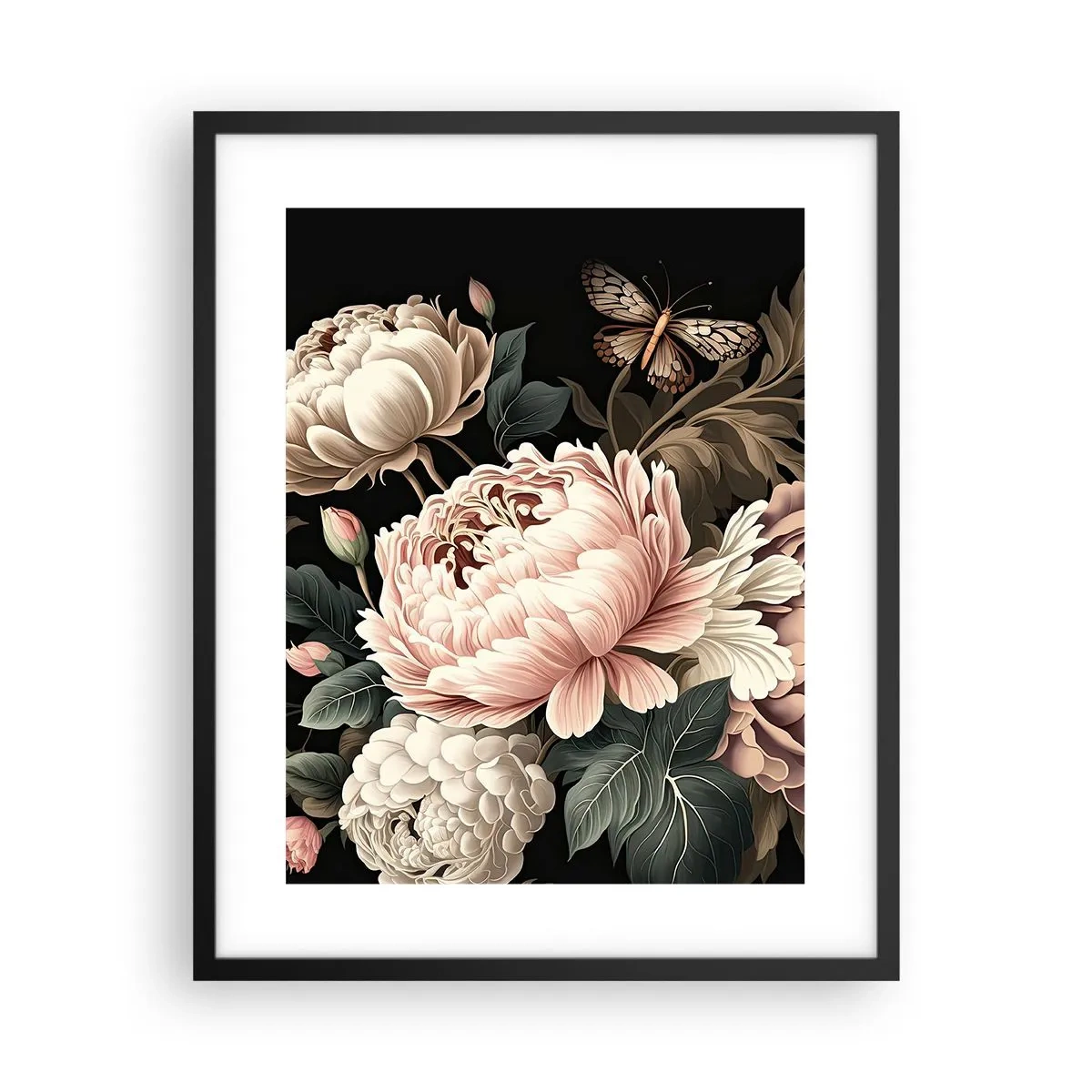 Poster in cornice nera - In stile barocco - 40x50 cm