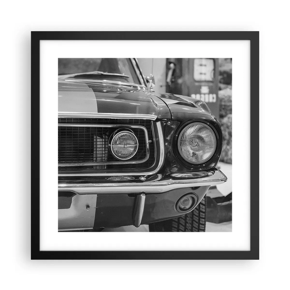 Poster in cornice nera - A rotta di collo - 40x40 cm