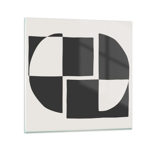 Quadro su vetro - Antitesi - sintesi - 70x70 cm