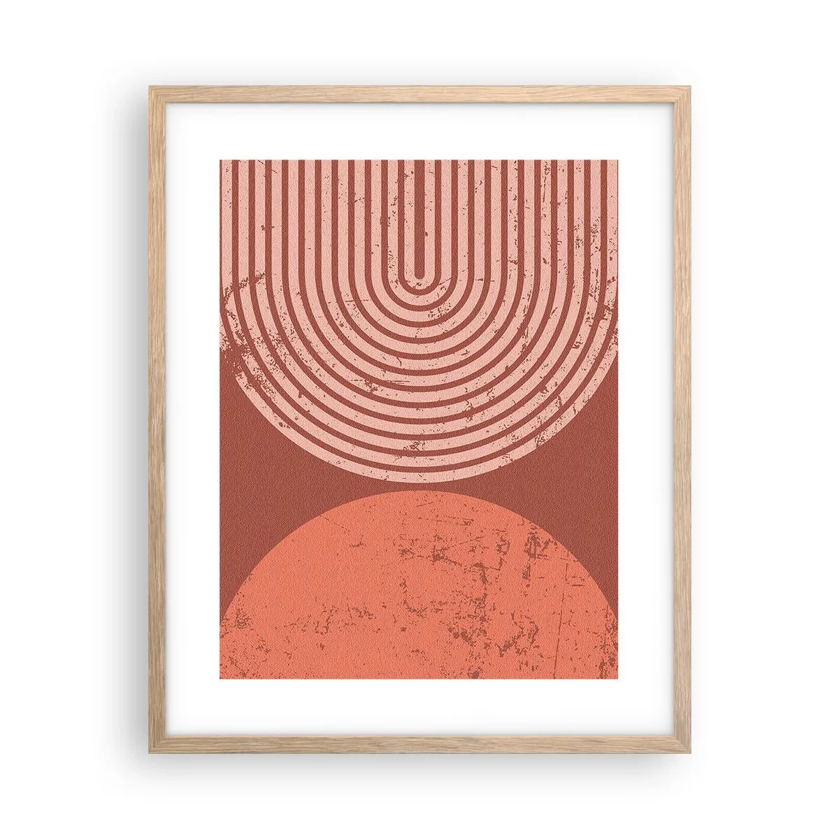 Poster in cornice rovere chiaro - Rapporti stretti - 40x50 cm