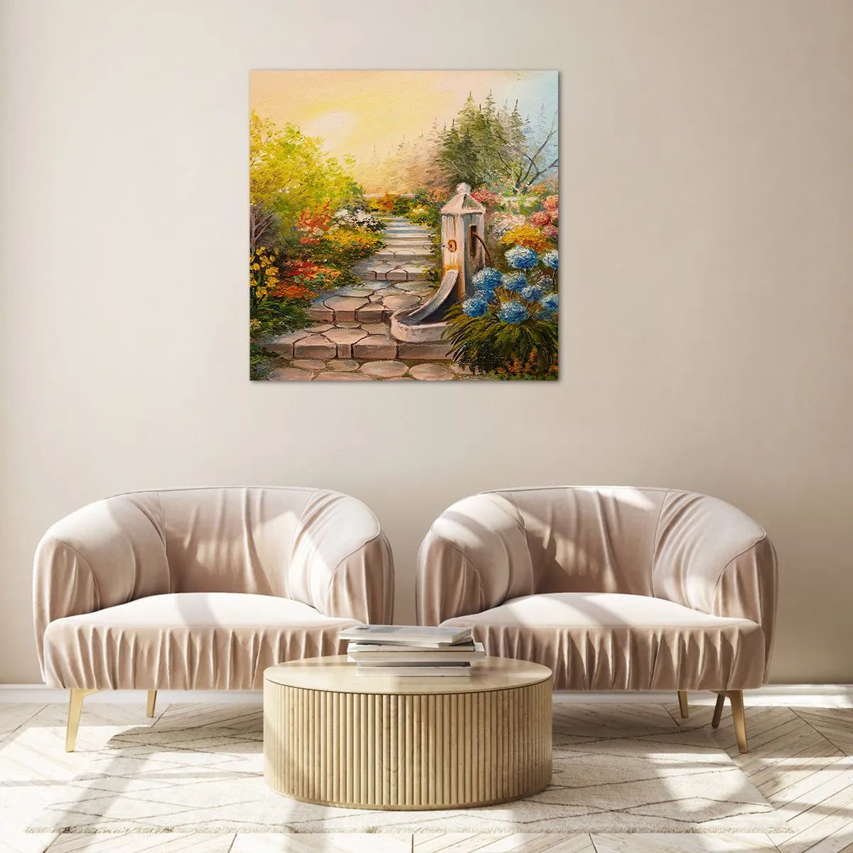 Quadro su vetro - In piena fioritura - 60x60 cm