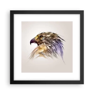 Poster in cornice nera - Ritratto di guerriero - 30x30 cm