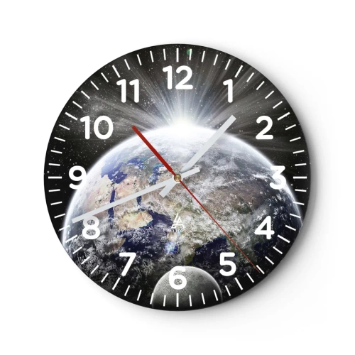 Orologio da parete - Orologio in Vetro - In pieno splendore - 40x40 cm