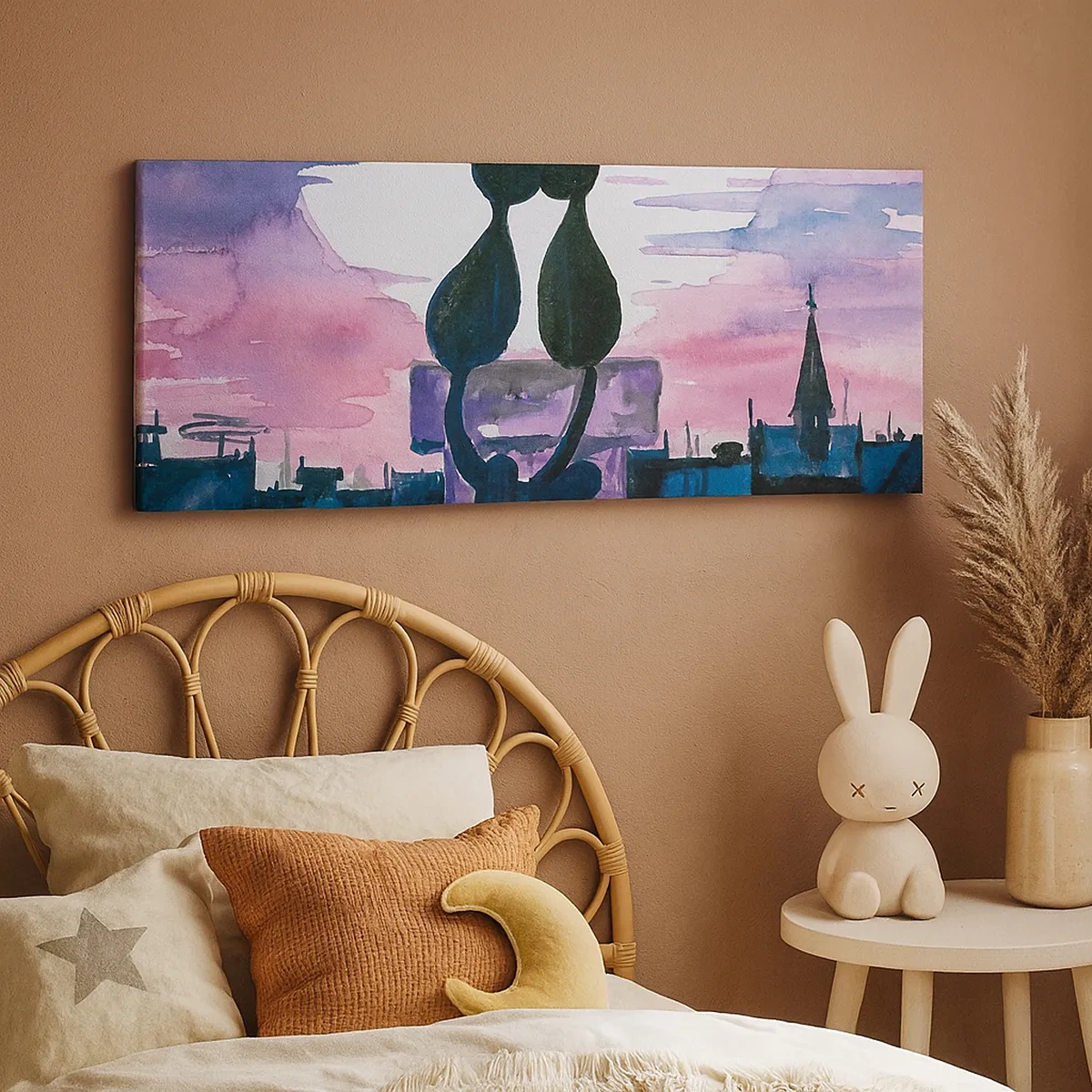 Quadro su tela - Stampe su Tela - Appuntamento sotto la luna - 30x30 cm