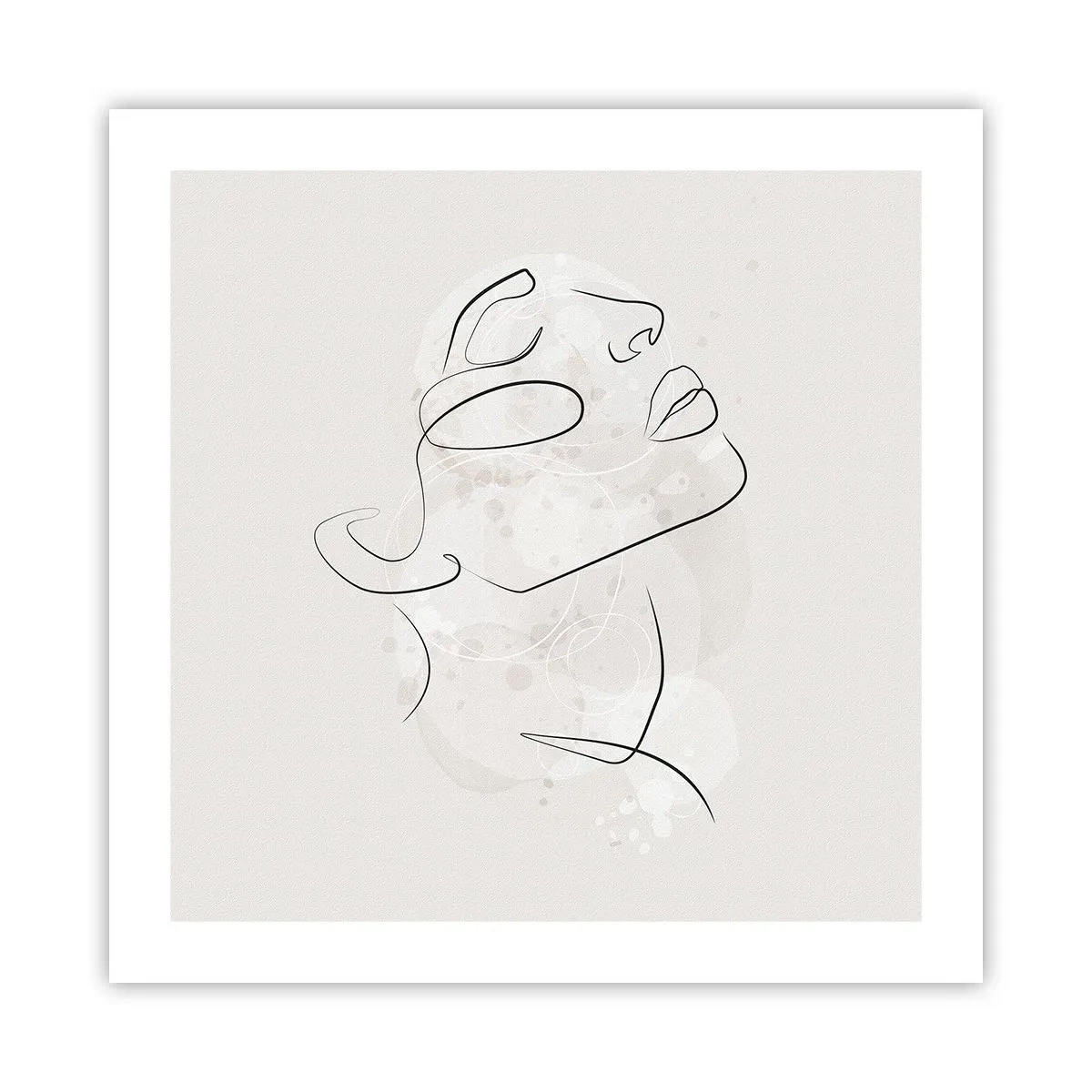 Poster - Profilo di sogno - 50x50 cm