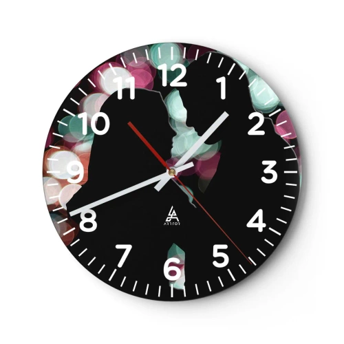 Orologio da parete - Orologio in Vetro - Si! - 40x40 cm