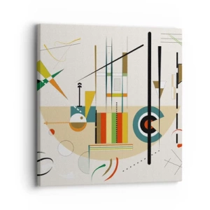 Quadro su tela - Stampe su Tela - E il mondo ride - 30x30 cm