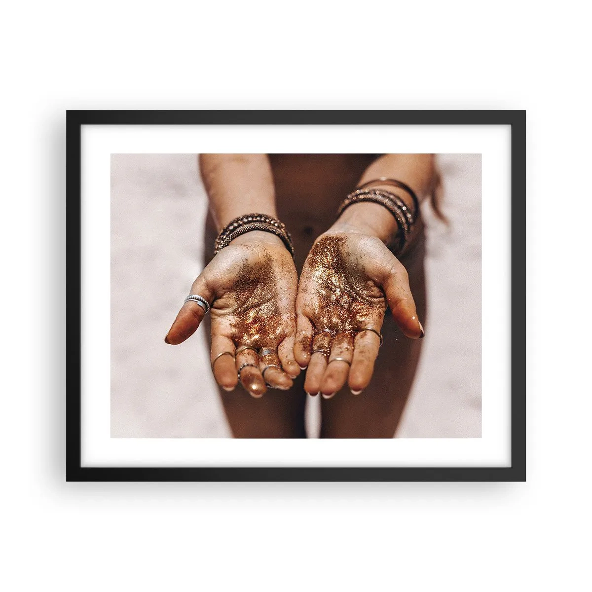 Poster in cornice nera - Un dono per te - 50x40 cm