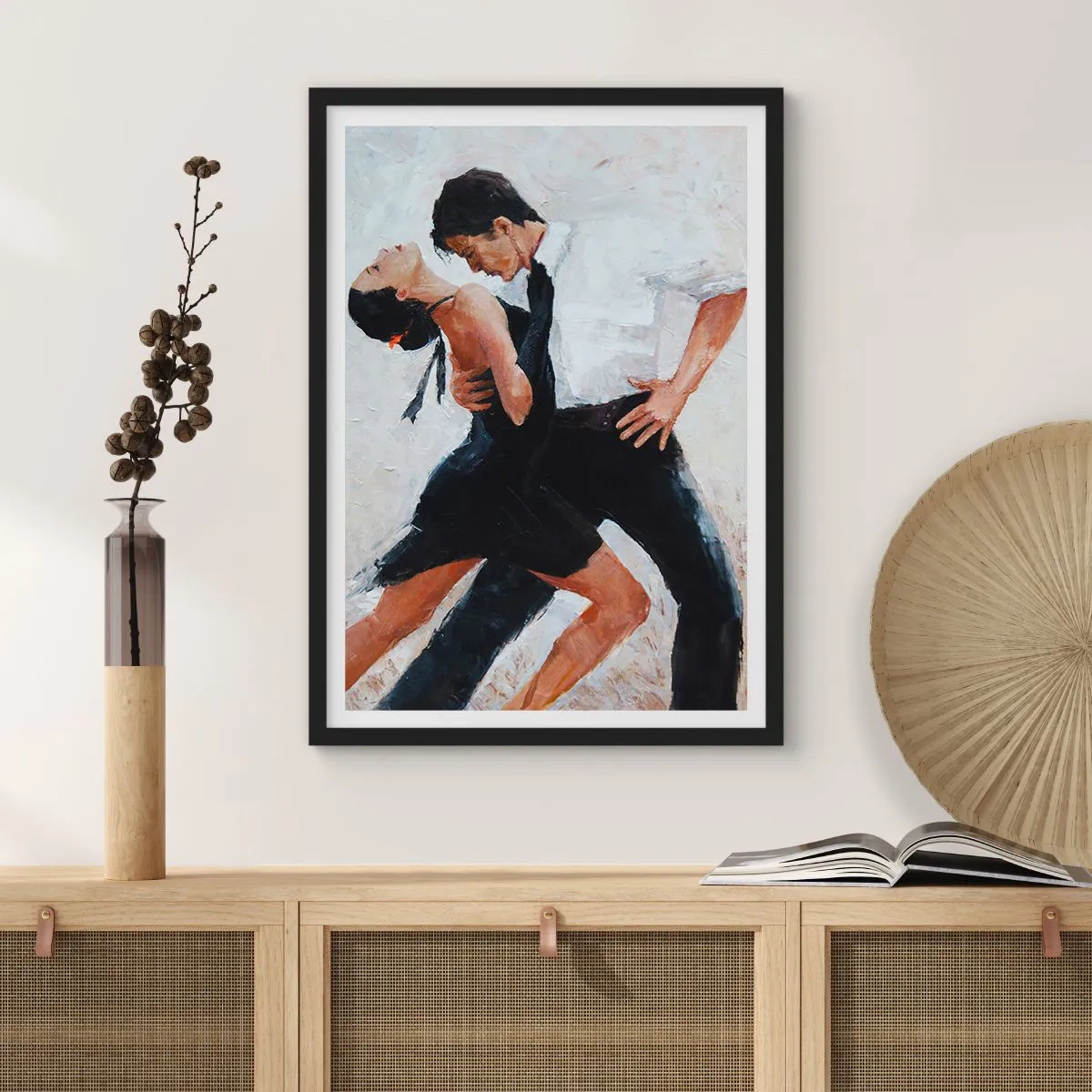 Poster in cornice nera - Il tango dei miei sogni - 40x50 cm