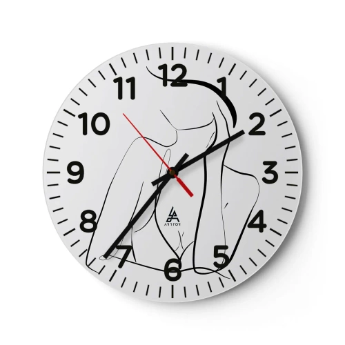 Orologio da parete - Orologio in Vetro - Sull'onda dei sogni - 40x40 cm