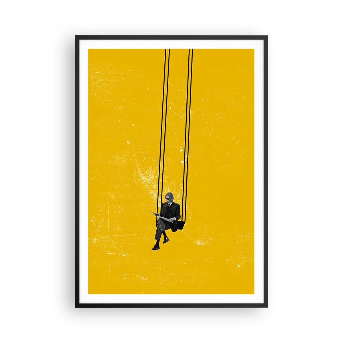 Poster in cornice nera - Un giorno come tanti - 70x100 cm