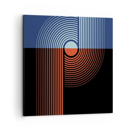 Quadro su tela - Stampe su Tela - Nell'abbraccio geometrico - 50x50 cm