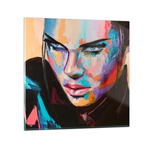 Quadro su vetro - Cuore selvatico - 50x50 cm