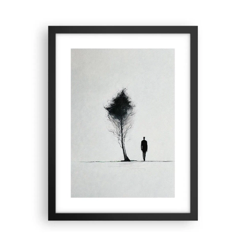 Poster in cornice nera - Tutti viaggiamo - 30x40 cm