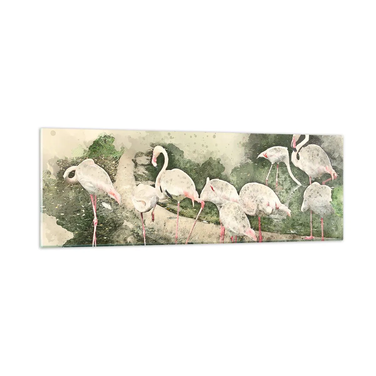 Quadro su vetro - Sogno esotico - 90x30 cm