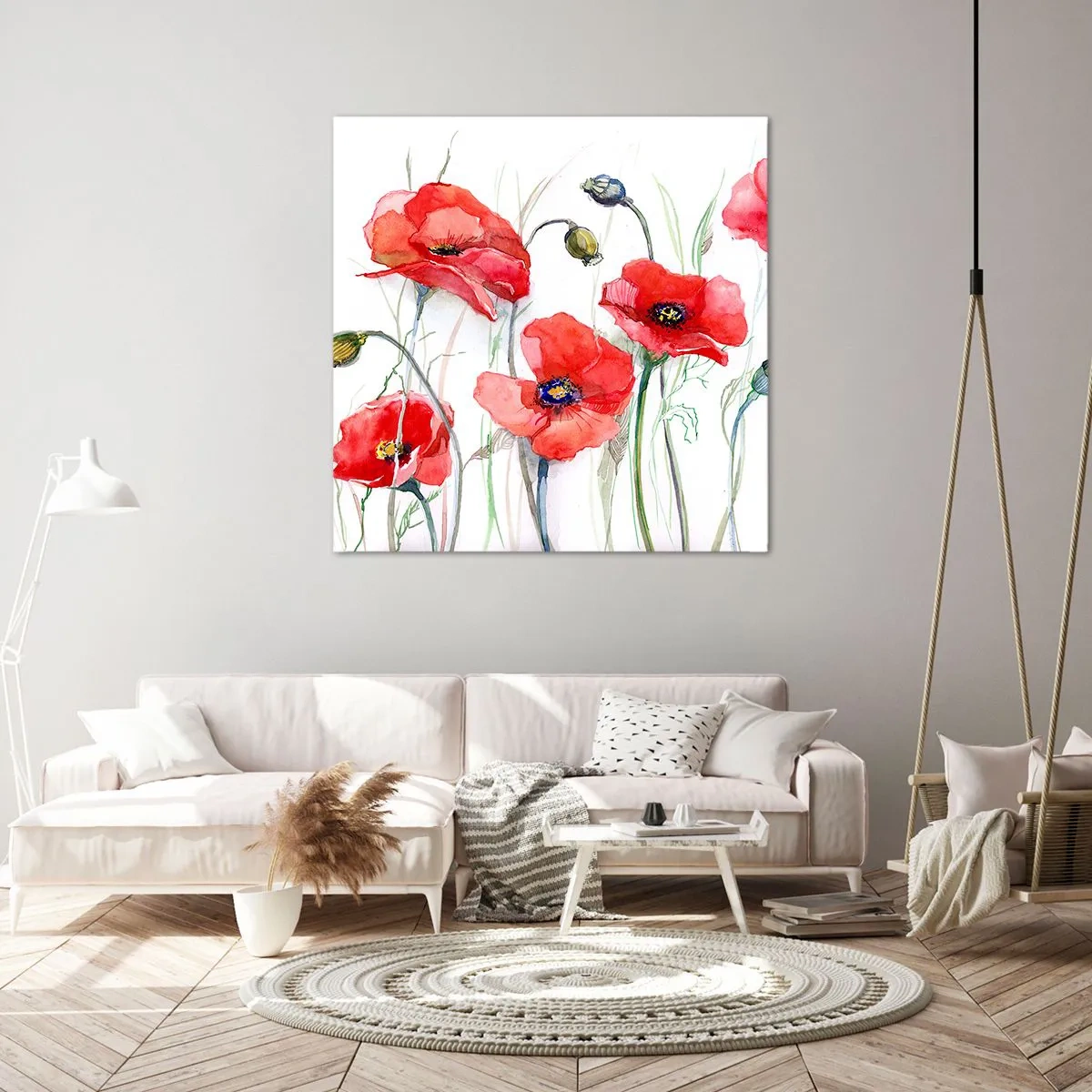 Quadro su tela - Stampe su Tela - Fiori polacchi - 30x30 cm