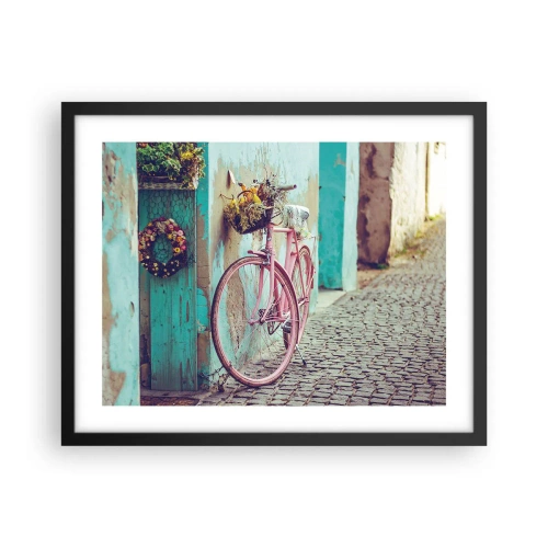 Poster in cornice nera - Torno subito - 50x40 cm