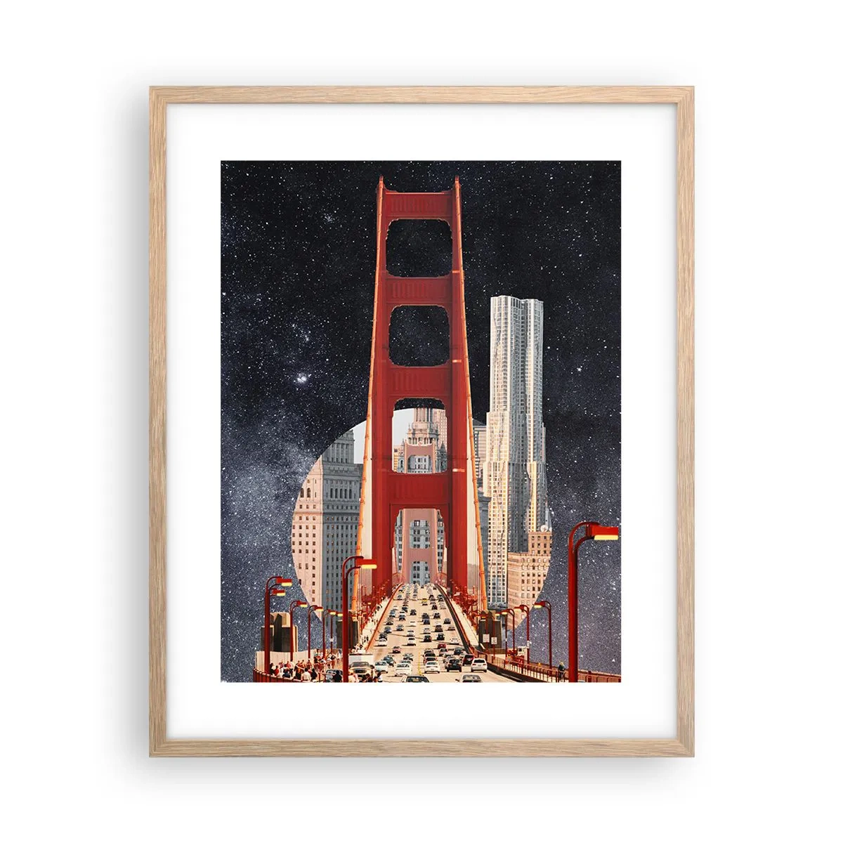 Poster in cornice rovere chiaro - Sempre al centro - 40x50 cm