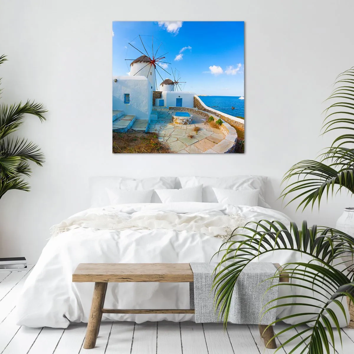 Quadro su tela - Stampe su Tela - Vento azzurro sul mare - 30x30 cm