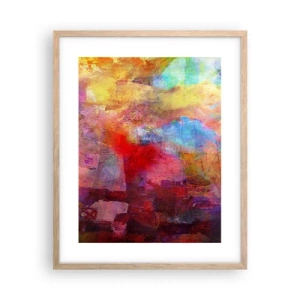 Poster in cornice rovere chiaro - Guardando dentro all'arcobaleno - 40x50 cm