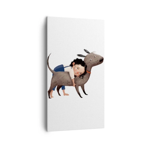 Quadro su tela - Stampe su Tela - I migliori amici - 45x80 cm