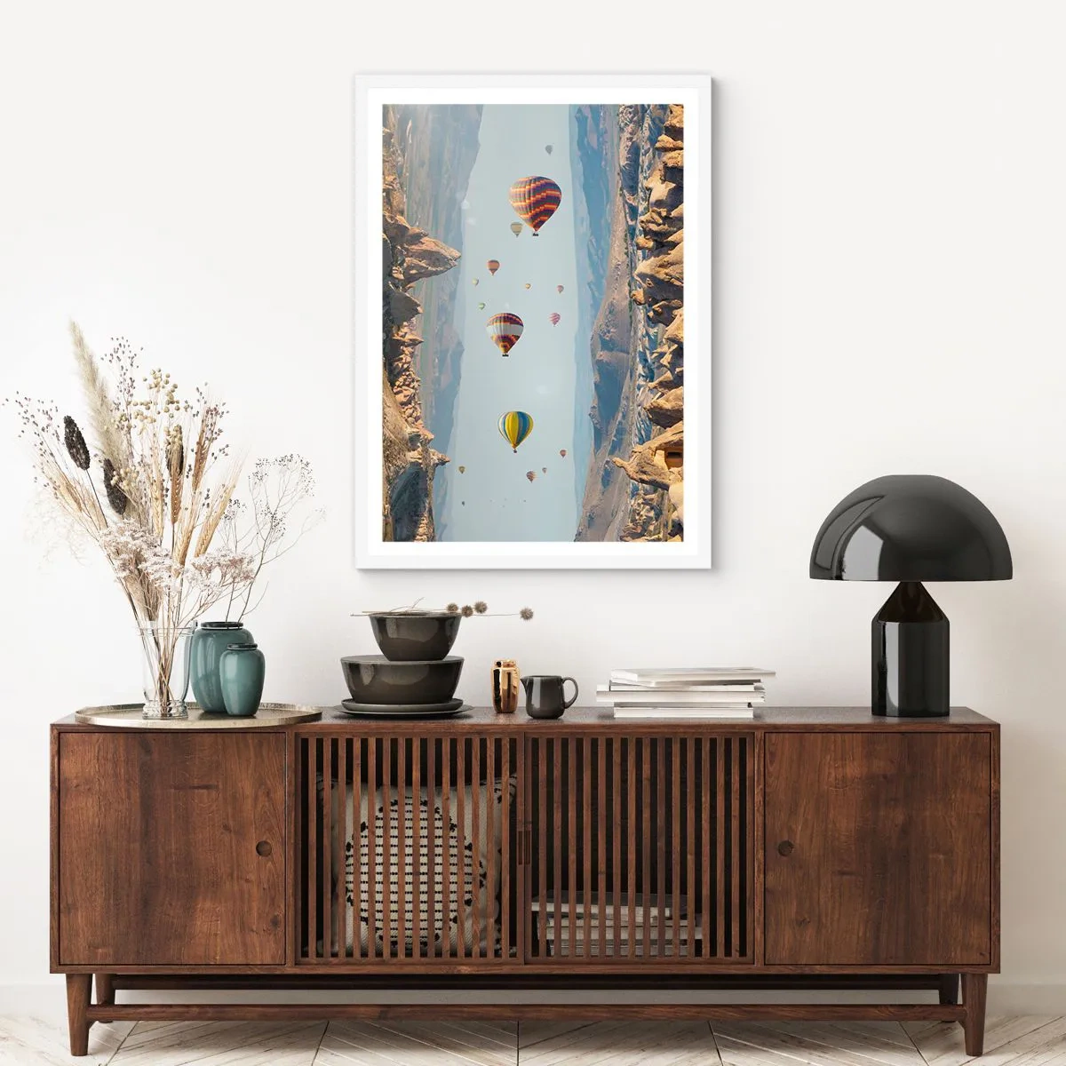 Poster in cornice bianca - Qui tutto è possibile - 40x50 cm