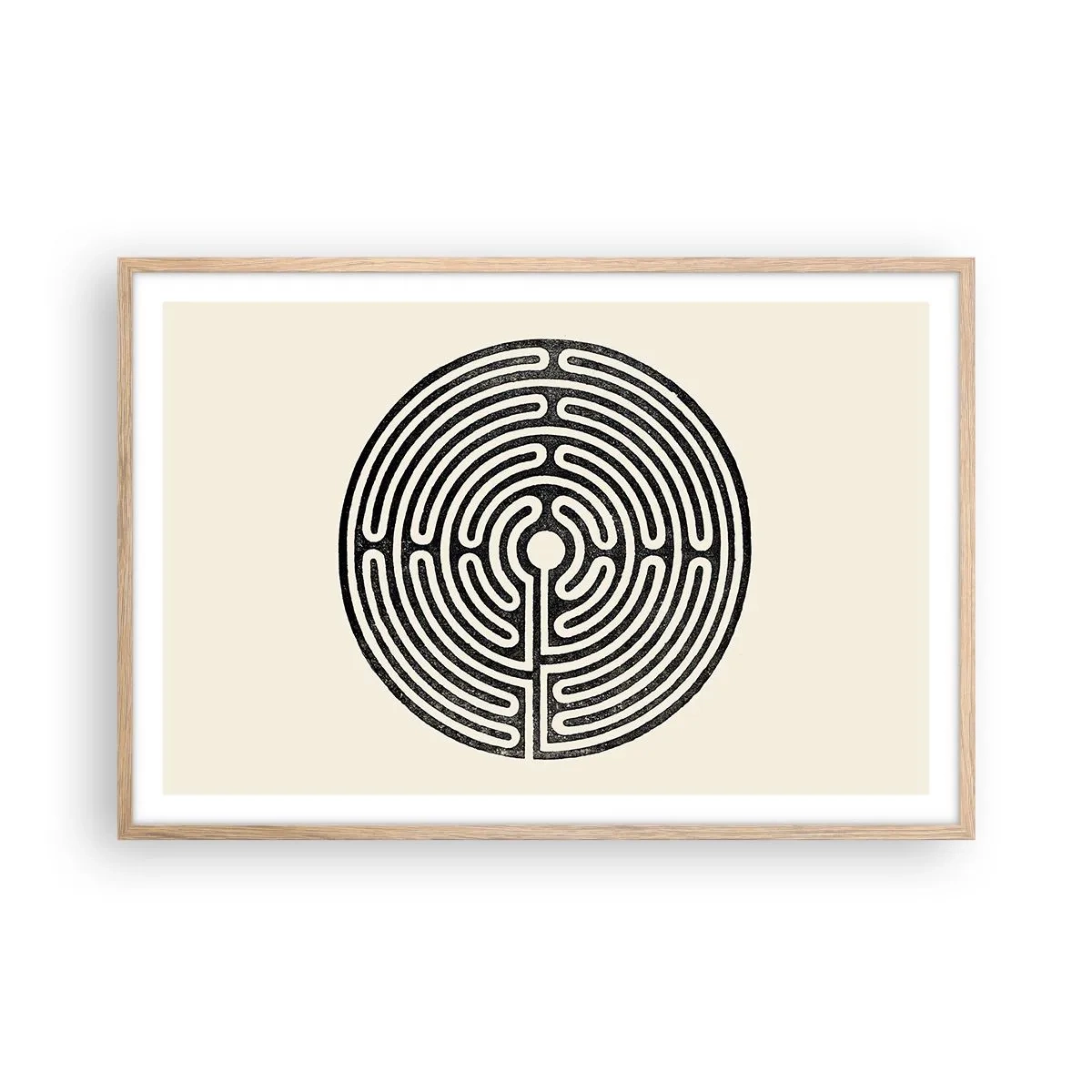 Poster in cornice rovere chiaro - Ordine misterioso - 91x61 cm