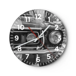 Orologio da parete - Orologio in Vetro - A rotta di collo - 40x40 cm