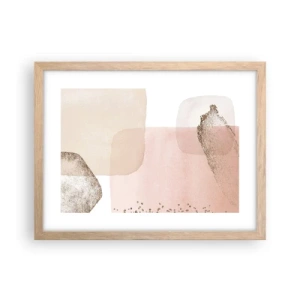 Poster in cornice rovere chiaro - Incontro attraverso il colore - 40x30 cm