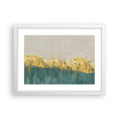 Poster in cornice bianca - Confine dorato - 40x30 cm