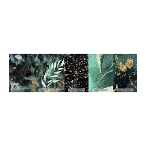 Campione Di Fotomurale Standard Eco - Il giardino incantato - Impianti, Foglie, Botanica - 100x30 cm