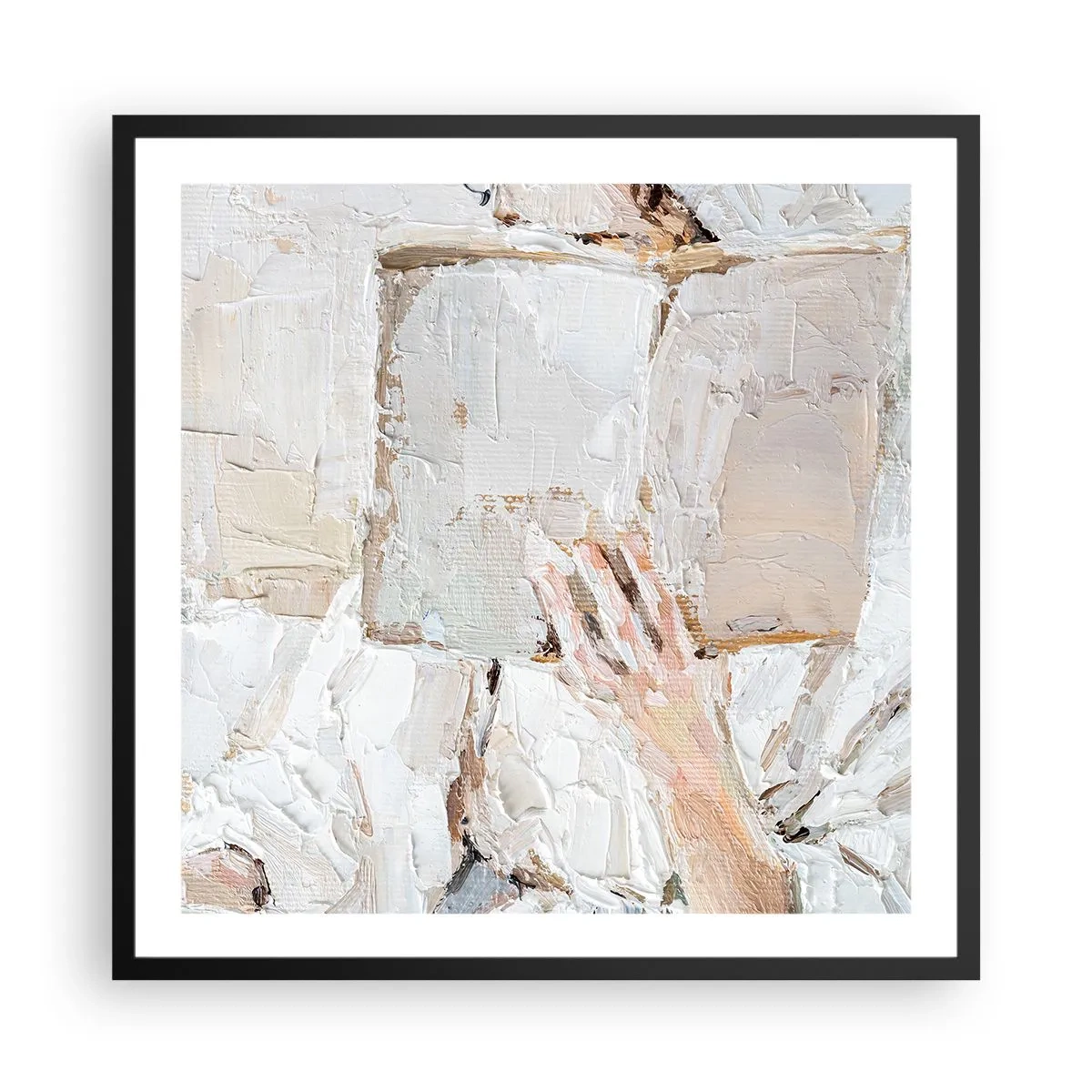 Poster in cornice nera - In un altro mondo - 60x60 cm
