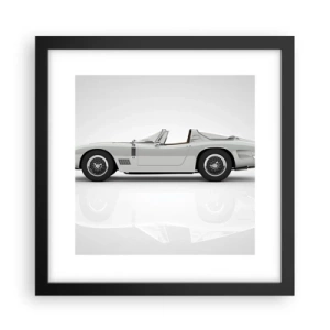 Poster in cornice nera - Promessa di divertimento - 30x30 cm